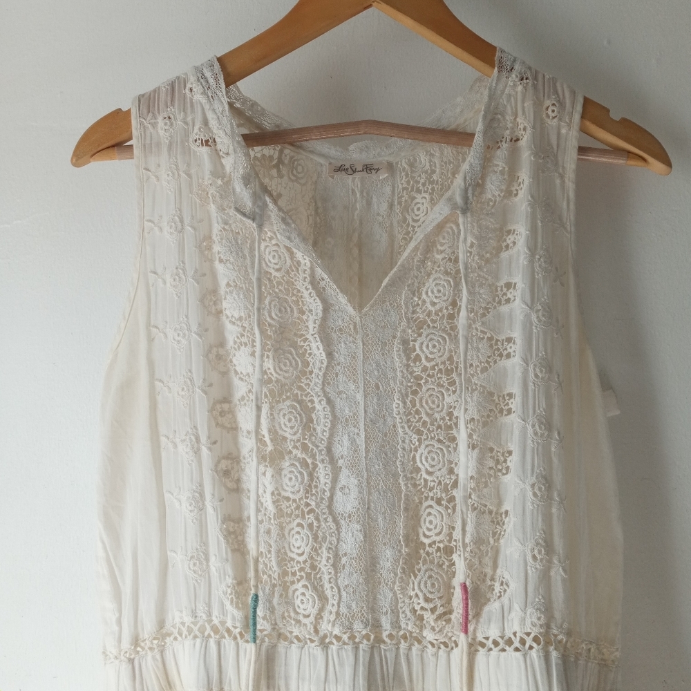 LoveShackFancy Small Embroidered Lace Dress - Picture 5 of 15